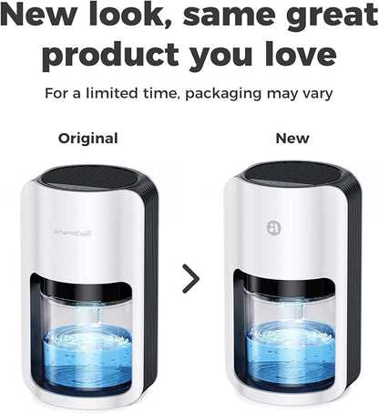 Dehumidifiers for Home, 42oz Dehumidifier for Bathroom, Dehumidifiers for Room with Auto Shut Off, Auto Defrost Quiet Dehumidifier for Bedroom Wardrobe Closet Trailer RV