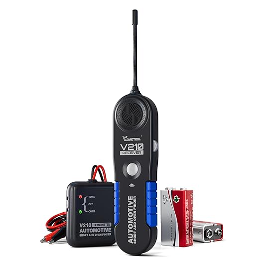 VDIAGTOOL V210 Wire Tracer Electrical Automotive Open & Short Finder Circuit Tester Circuit Breaker Finder Fault Probe Wire Tracker Electrical DC 6-42V