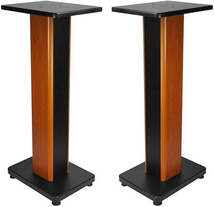 Rockville RHT28C 28" 2-Tone Bookshelf Speaker Stands Surround Sound Home Theater