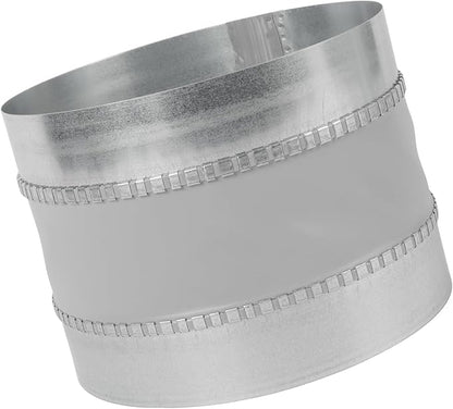 Repa Market 8" Inch Flexible Vibration And Noise Reducing Coupler - Female Fit Duct Connector – Galvanized Steel Coupling for Joining Two Male Duct Fittings – HVAC Ventilation Inline Joint