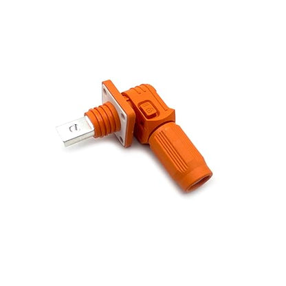 250A-350A 1500V Battery Energy Storage Connector, 70-120mm² High Current Connectors Quick Plug Terminal Orange Right Angle Plug and Socket IP67 Waterproof Power Adapter Threaded Wiring