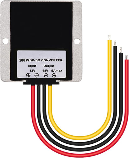 MGGi DC/DC Converter 12V Step Up to 48V 6A 288W Voltage Regulator, Power Adapter Voltage Booster, Power Supply Module Boost Transformer for Car Truck Vehicle Boat