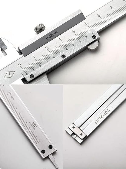 Simhevn Vernier Caliper, 0-6inch/0-150mm Manual Micrometer, Stainless Steel Caliper,0.02mm/0.001" High Precision, Durable Slide Caliper Measuring Tool