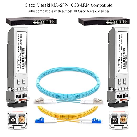OPSTRAN 10GBASE-LRM SFP+ Optical Transceiver Module Compatible with Cisco Meraki MA-SFP-10GB-LRM 1310nm 220m DDM Duplex LC MMF