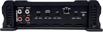 Orion Cobalt Series CBA4500.2 High Efficiency 2-Channel Class A/B Amplifier for Car Audio Stereo - 4500W Output, 2/4 Ohm Stable, Adjustable Low/High Pass, Bass Boost, MOSFET Power Supply