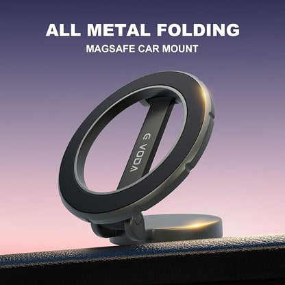 Fits MagSafe Car Mount for Car Dash&Tesla Screen[All-Metal] Ultra Magnetic Phone Holder for car, 360° Adjustable Car Phone Mount for iPhone 16 15 14 13 Pro Max ，Metal
