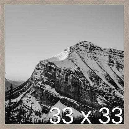 Frame It Easy 33 x 33 Rustic Gray Wood Frame (Derby)