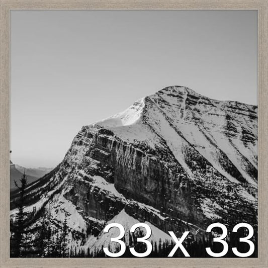 Frame It Easy 33 x 33 Rustic Gray Wood Frame (Derby)