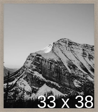 Frame It Easy 33 x 38 Rustic Gray Wood Frame (Derby)