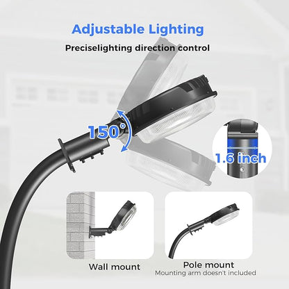 AIKVSXER LED Barn Light 160W Dusk to Dawn LED Outdoor Area Security Light with Photocell 24000LM IP66 Waterproof 6500K Daylight for Yard Street Farm Garden Garage 1 Pack