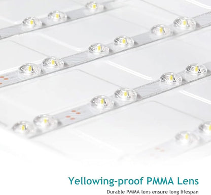 VocgoUU 1x4 LED Flat Panel Light 5000K 4000K 3000K - 1x4 LED Troffer Drop Ceiling Light Fixture, 0-10V Dimmable, 100-277V, ETL Listed, 8 Pack