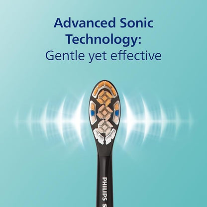 Philips Sonicare DiamondClean Smart 9500 Electric Toothbrush, Sonic Toothbrush with App, Pressure Sensor, Brush Head Detection, 5 Brushing Modes and 3 Intensity Levels, Grey, Model HX9923/41