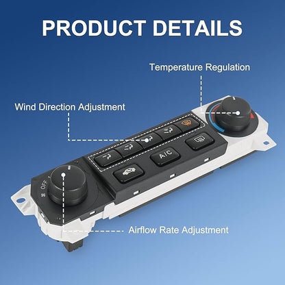 DICMIC A/C Heater Climate Control Module Compatible with 1998-2000 Honda Accord 1998-2004 Honda Odyssey Replace# 599-268, 79600-S84-A01ZA