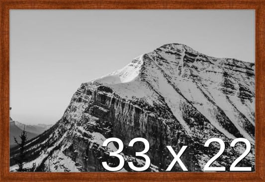 Frame It Easy 33 x 22 Russet Wood Frame (Derby)