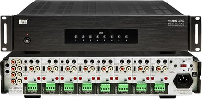OSD Audio MX1680 GEN2 8 Zone Amplifier 16Ch x 80W, Class D, Front Panel On/Off Buttons, Distributed Audio