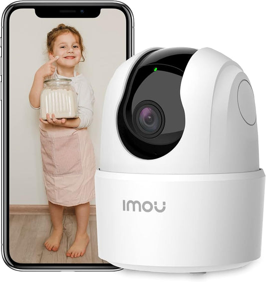 Imou 2K WiFi Security Camera Indoor Pet Dog Baby Camera with AI Human/Motion/Sound Detection, 360° Wireless IP Home Security Camera, Smart Tracking, Siren, Night Vision, 2-Way Audio, Works with Alexa