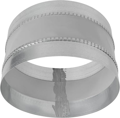 Repa Market 10" Inch Flexible Vibration And Noise Reducing Coupler - Female Fit Duct Connector – Galvanized Steel Coupling for Joining Two Male Duct Fittings – HVAC Ventilation Inline Joint