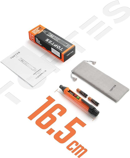 PT199 Natural Gas Leak Detector with Audible & Visual Alarm, Portable Gas Sniffer to Locate Combustible Sources Like Methane, Propane for Home(Includes Battery x2)-Orange