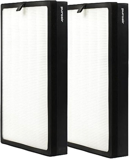 PuroAir 400 Replacement Filter - HEPA Filters up to 99.9% of Smoke, Pollen, Dust and Common Household Pollutants - HEPA Air Filter Replacement for PuroAir 400 Air Purifier (2 Pack)