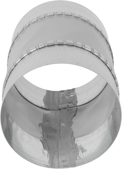 Repa Market 4" Inch Flexible Vibration And Noise Reducing Coupler - Female Fit Duct Connector – Galvanized Steel Coupling for Joining Two Male Duct Fittings – HVAC Ventilation Inline Joint