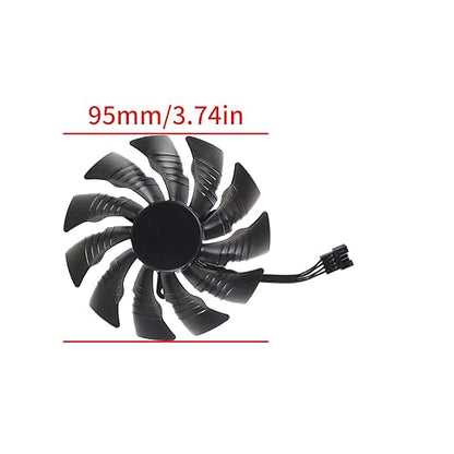 95mm 4Pin Video Card Fan Easy Installation Replacement for 1080 1080TI Graphics Management Computer Accessories Video Fan