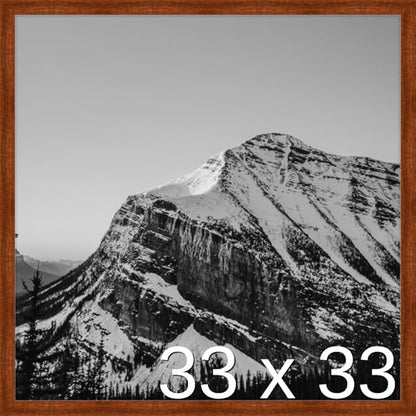 Frame It Easy 33 x 33 Russet Wood Frame (Derby)