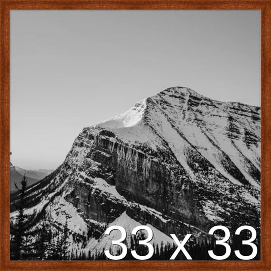Frame It Easy 33 x 33 Russet Wood Frame (Derby)