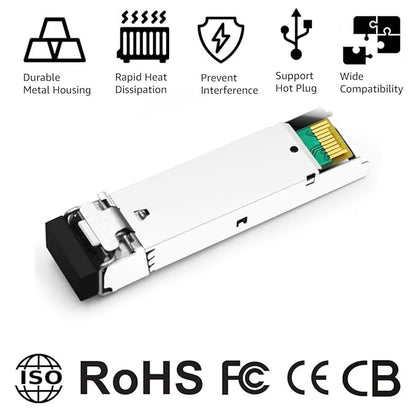 OPSTRAN 1000BASE-LX/LH SFP Optical Transceiver Module Compatible with Cisco GLC-LH-SMD GLC-LH-SM SFP-GE-L 1G SFP 1310nm 20km DDM Duplex LC SMF 4 Pack