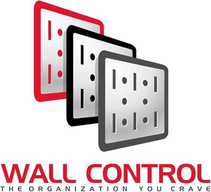 Wall Control Pegboard Accessory U-Shaped Slotted Metal Hook Blue (Pack of 2)