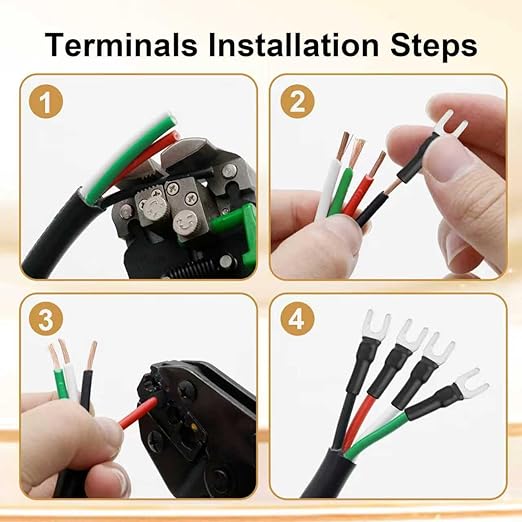 MOOKEERF 14/4 AWG Mini-Split Cable - 75FT 14 AWG 4 Conductor Control Cable 300V Stranded Oxygen-Free Pure Copper Wire for Mini Split Air Conditioner,Heat Pump,HVAC Systems and Speaker Systems