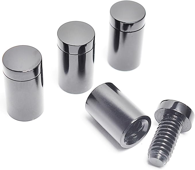 ArtToFrames 12x36 Inch Double Panel Floating Acrylic Picture Frame (Full Frame is 16x40) comes with Black Standoff Hardware, Made in the USA, 5 Pack