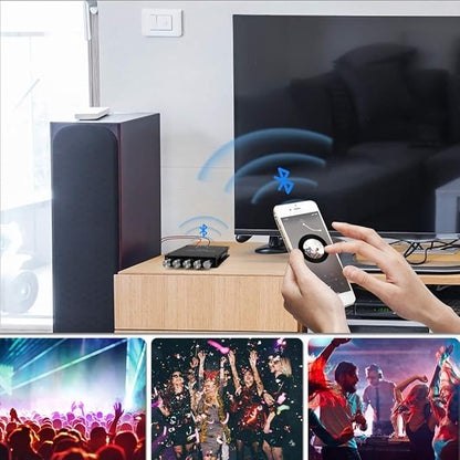 Bluetooth Audio Amplifier Board, ZK-TB21 2.1CH 50W x 2 +100W Subwoofer Power Amp with Treble and Bass Control, Bluetooth5.0 and AUX Inputs, Stereo Digital AMP for DIY Home Speakers