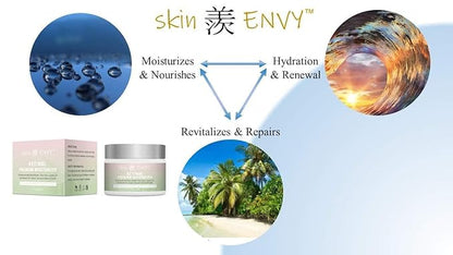 Skin ENVY Retinol Anti-Aging Cream – With Hyaluronic Acid, Shea Butter, Vitamin E & Green Tea | Hydrating, Nourishing & Wrinkle-Reducing | 20% of Profits Donated to USA Children’s Charities | 1.7oz