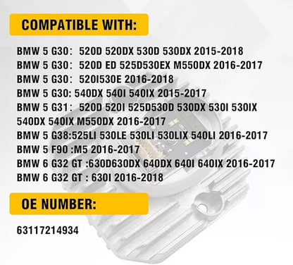 SOCAL-LED LIGHTING 63117214934 Daytime Running Light DRL Headlight Insert Diode Module LED Control Unit Fits for BMW 5 Series G30 G32 G38 F90