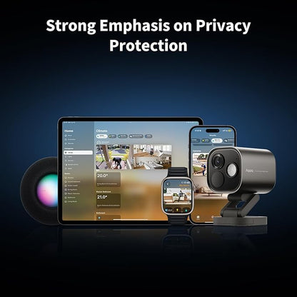 Aqara 4MP Camera Hub G5 Pro PoE, True Color Night Vision Security Camera Outdoor, HomeKit Secure Video, Thread Border Router, Local Detection, Thread/Zigbee, Supports Alexa, Google, Smartthings, Gray