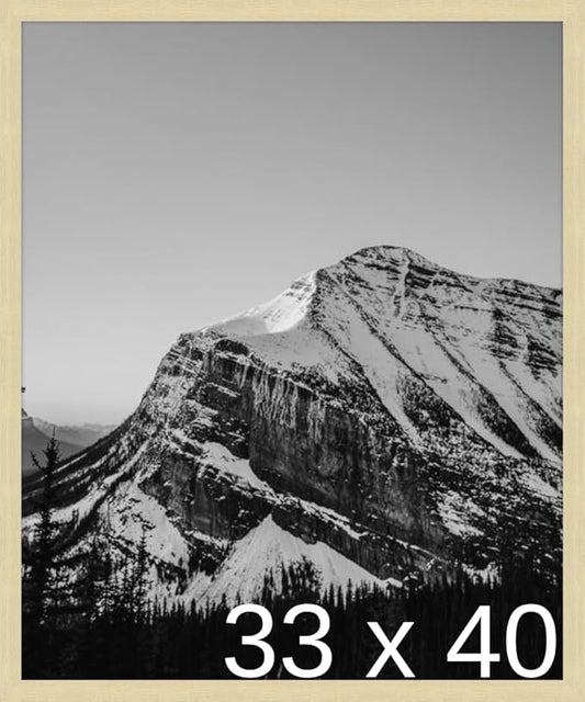 Frame It Easy 33 x 40 Wheat Wood Frame (Derby)