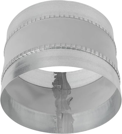 Repa Market 8" Inch Flexible Vibration And Noise Reducing Coupler - Female Fit Duct Connector – Galvanized Steel Coupling for Joining Two Male Duct Fittings – HVAC Ventilation Inline Joint