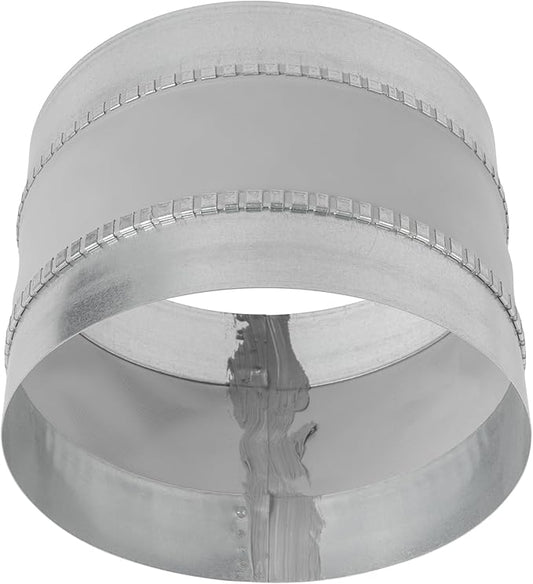 Repa Market 8" Inch Flexible Vibration And Noise Reducing Coupler - Female Fit Duct Connector – Galvanized Steel Coupling for Joining Two Male Duct Fittings – HVAC Ventilation Inline Joint