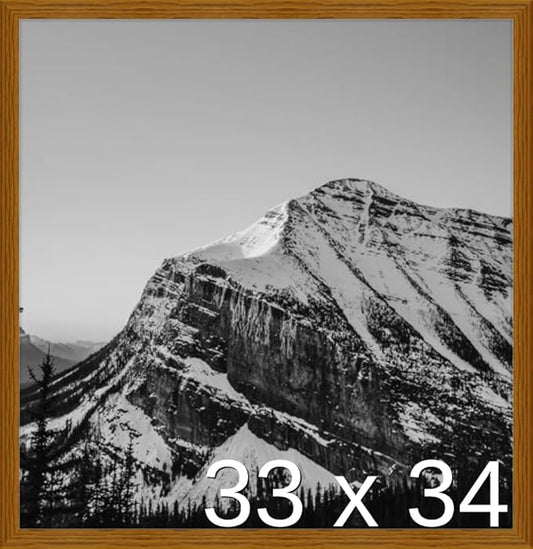 Frame It Easy 33 x 34 Hazel Wood Frame (Derby)