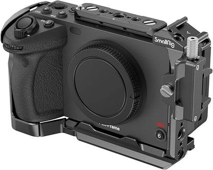 SmallRig Cage for Sony FX30 FX3 FX3A with Cable Clamp for HDMI, Classic Bright Black Surface, Included Cold Shoe and NATO Rail, Modular Design Compatible with Original XLR Handle