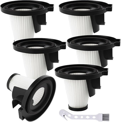 Attemart 6 Pack Filter Replacement Compatible with Ionvac ZipVac 8842 3-in-1 Corded Upright/Handheld Floor and Carpet Hand Vacuum Cleaner