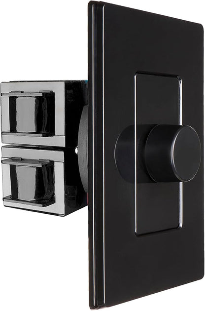 OSD Audio 300W Sleek, Modern, Minimalist Design in Wall Volume Control, Rotary Knob Black Impedance Matching SLK300