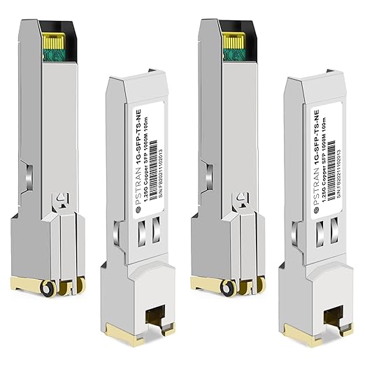 OPSTRAN 1000BASE-T SFP RJ45 Copper Transceiver Module Compatible with Netgear AGM734 100m Cat5e/6 4 Pack