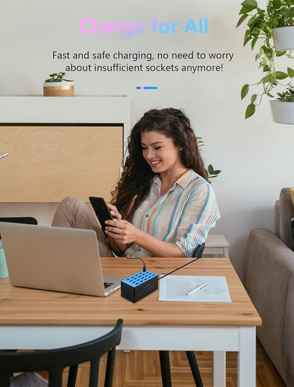 Charging Station, 100W20Port USB Charging Station, Multiple USB Charger Station, Charging Station for Multiple Devices, Multi USB Charging Station, Chargers for Multiple Devices
