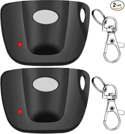 2-Pack 300MHz 10 dip Switch for Multicode Garage Gate Door Opener Remote Control, Replacement for 3089,3070,3060,308911,MCS308911,MCS306010,MCS3070 Gate Clicker with Keychain.