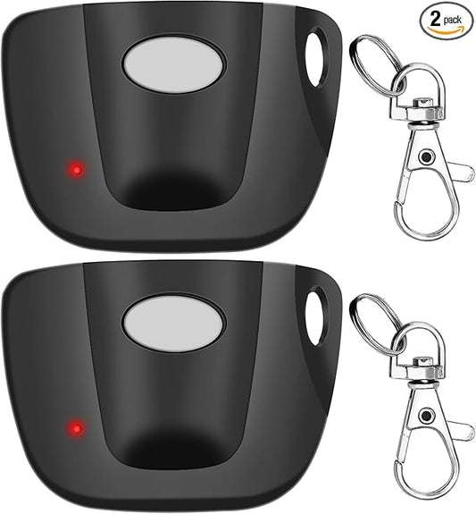 2-Pack 300MHz 10 dip Switch for Multicode Garage Gate Door Opener Remote Control, Replacement for 3089,3070,3060,308911,MCS308911,MCS306010,MCS3070 Gate Clicker with Keychain.