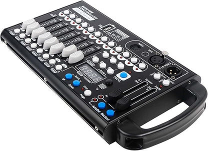 Battery Dmx Controller with Midi, Portable Dmx Controller for Moving Head Lights, Dmx 192 Controller Lighting Console, Dmx512 Controller with Built-in Battery