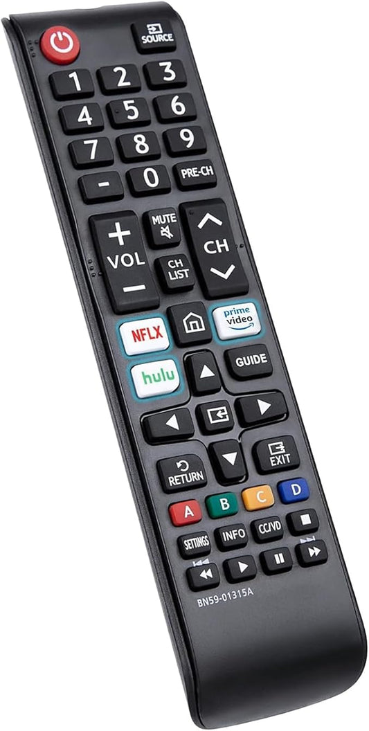 BN59-01315A Universal Remote for All Samsung TV Remote w Netflix Hulu Button UN43RU7100 UN50RU7200 UN65RU710D UN75RU710D LCD LED HDTV 3D Smart TVs
