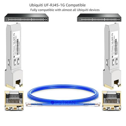 OPSTRAN 1000BASE-T SFP RJ45 Copper Transceiver Module Compatible with Ubiquiti Unifi UF-RJ45-1G 100m Cat5e/6