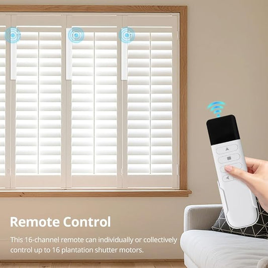 Zigbee Plantation Shutters Motor for Motorized Plantation Shutters and Automatic Curtain Opener, Requires Tuya Zigbee Hub (Only Motor)